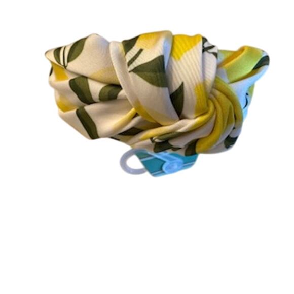 NEW Piper K Satin Lemon Print Headband - Picture 3 of 7